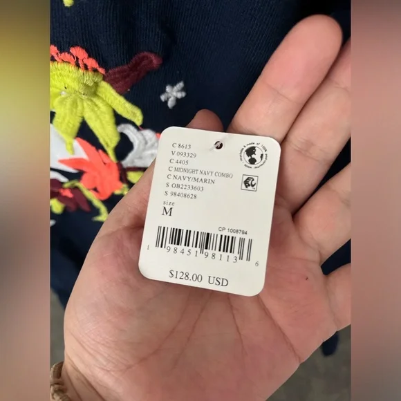 NWT FREE PEOPLE MOVEMENT Spring Forward Tunic In Midnight Navy Combo MSRP $128 - Picture 14 of 16